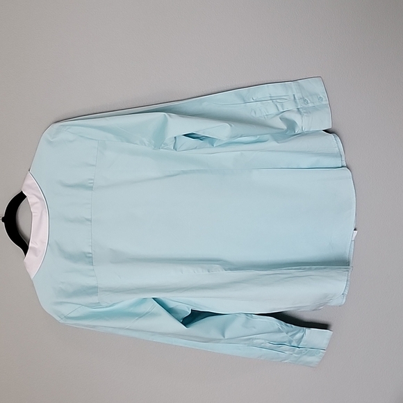 Lane Bryant Sweet Twee Pastel NWT size 24 button down long sleeve blouse - Picture 5 of 6